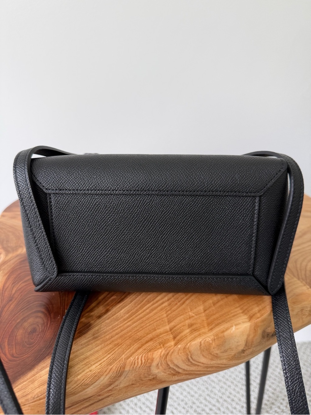 CELINE nano black grained belt bag - Picture 6 of 13